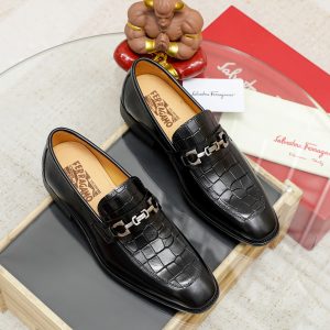 Ferragamo Business Leather Shoes Gate8556