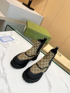 Gucci Canvas Boots Gate742