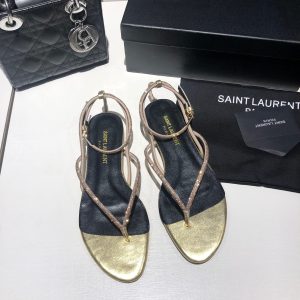 Saint Laurent Flat Sandals Gate7439