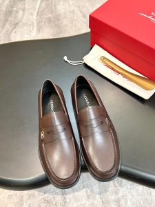 Ferragamo Business Leather Shoes Gate8619