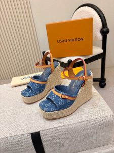 Louis Vuitton Straw Sandals Gate322