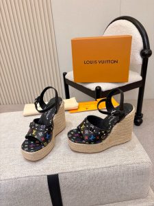 Louis Vuitton Straw Sandals Gate324