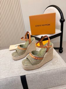Louis Vuitton Straw Sandals Gate326