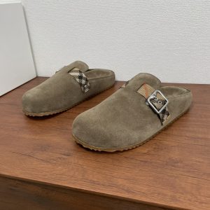 Burberry Checkered Leather Sandals Gate1924