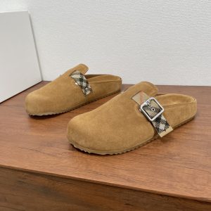 Burberry Checkered Leather Sandals Gate1926