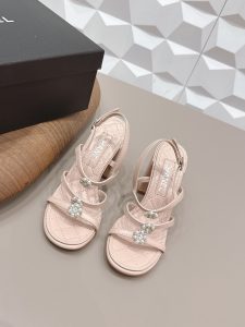 Chanel Chunky Heeled Sandals Gate418