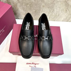 Ferragamo Business Leather Shoes Gate8606