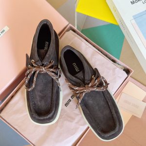 Miu Miu Wool Wedge Ankle Boots Gate12458