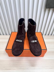 Hermes Leather Shoes Gate7077