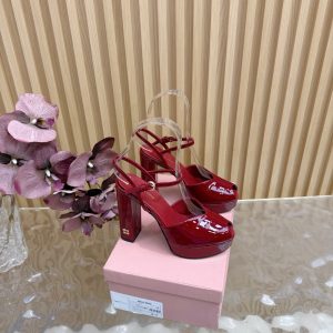 Miu Miu Chunky Heeled Sandals Gate435