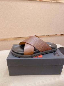 Zegna Genuine Leather Slippers Gate15481