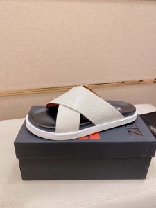 Zegna Genuine Leather Slippers Gate15483