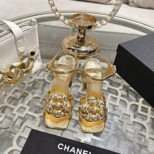 Chanel Chunky Heel Sandals Gate363