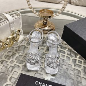 Chanel Chunky Heel Sandals Gate365