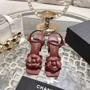 Chanel Chunky Heel Sandals Gate366