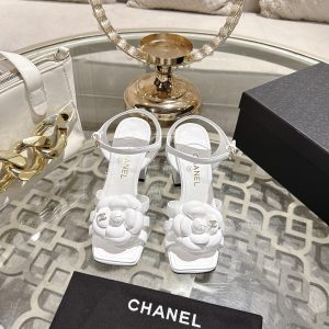 Chanel Chunky Heel Sandals Gate367
