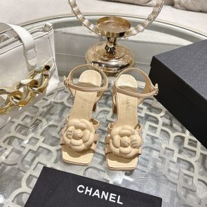 Chanel Chunky Heel Sandals Gate368