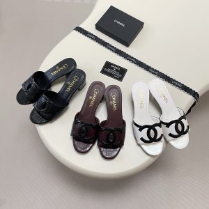 Chanel Chunky Heeled Sandals Gate416