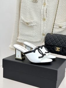 Chanel Chunky Heel Sandals Gate370