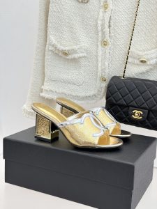 Chanel Chunky Heel Sandals Gate372